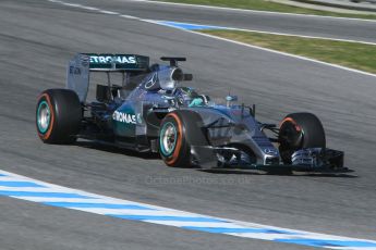 World © Octane Photographic Ltd. Mercedes AMG Petronas F1 W06 Hybrid – Nico Rosberg. Sunday 1st February 2015, Formula 1 Winter testing, Jerez de la Frontera, Spain. Digital Ref : 1180CB1D1414