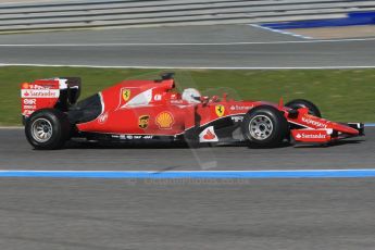 World © Octane Photographic Ltd. Scuderia Ferrari SF-15T– Sebastian Vettel. Sunday 1st February 2015, Formula 1 Winter testing, Jerez de la Frontera, Spain. Digital Ref: 1180CB1D1430