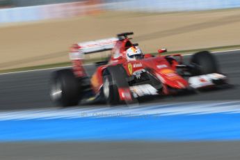 World © Octane Photographic Ltd. Scuderia Ferrari SF-15T– Sebastian Vettel. Sunday 1st February 2015, Formula 1 Winter testing, Jerez de la Frontera, Spain. Digital Ref: 1180CB1D1442