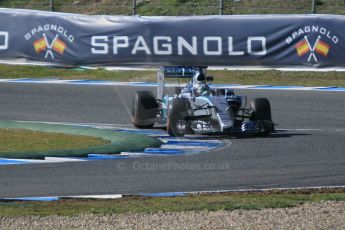 World © Octane Photographic Ltd. Mercedes AMG Petronas F1 W06 Hybrid – Nico Rosberg. Sunday 1st February 2015, Formula 1 Winter testing, Jerez de la Frontera, Spain. Digital Ref : 1180CB1D1479
