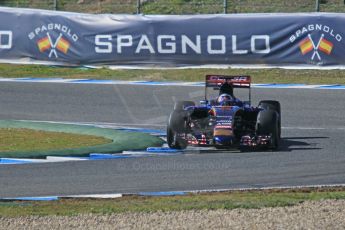 World © Octane Photographic Ltd. Scuderia Toro Rosso STR10 – Carlos Sainz Jnr. Sunday 1st February 2015, Formula 1 Winter testing, Jerez de la Frontera, Spain. Digital Ref: 1180CB1D1495