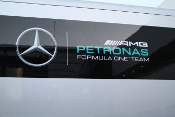 World © Octane Photographic Ltd. Mercedes AMG Petronas logo. Sunday 1st February 2015, Formula 1 Winter testing, Jerez de la Frontera, Spain. Digital Ref : 1180CB7D0060