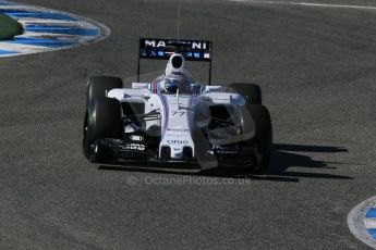 World © Octane Photographic Ltd. Williams Martini Racing FW37 Valtteri Bottas. Sunday 1st February 2015, Formula 1 Winter testing, Jerez de la Frontera, Spain. Digital Ref: 1180LB1D1511