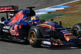 World © Octane Photographic Ltd. Scuderia Toro Rosso STR10 – Carlos Sainz Jnr. Sunday 1st February 2015, Formula 1 Winter testing, Jerez de la Frontera, Spain. Digital Ref: 1180LB1D1549