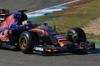 World © Octane Photographic Ltd. Scuderia Toro Rosso STR10 – Carlos Sainz Jnr. Sunday 1st February 2015, Formula 1 Winter testing, Jerez de la Frontera, Spain. Digital Ref: 1180LB1D1568