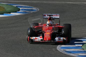 World © Octane Photographic Ltd. Scuderia Ferrari SF-15T– Sebastian Vettel. Sunday 1st February 2015, Formula 1 Winter testing, Jerez de la Frontera, Spain. Digital Ref: 1180LB1D1603