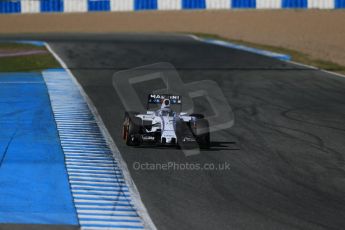 World © Octane Photographic Ltd. Williams Martini Racing FW37 Valtteri Bottas. Sunday 1st February 2015, Formula 1 Winter testing, Jerez de la Frontera, Spain. Digital Ref: 1180LB1D1627