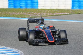 World © Octane Photographic Ltd. McLaren Honda MP4/30 – Fernando Alonso. Sunday 1st February 2015, Formula 1 Winter testing, Jerez de la Frontera, Spain. Digital Ref: 1181LB1D1278