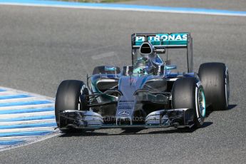 World © Octane Photographic Ltd. Mercedes AMG Petronas F1 W06 Hybrid – Nico Rosberg. Sunday 1st February 2015, Formula 1 Winter testing, Jerez de la Frontera, Spain. Digital Ref : 1181LB1D1310