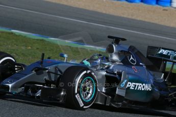World © Octane Photographic Ltd. Mercedes AMG Petronas F1 W06 Hybrid – Nico Rosberg. Sunday 1st February 2015, Formula 1 Winter testing, Jerez de la Frontera, Spain. Digital Ref : 1181LB1D1360