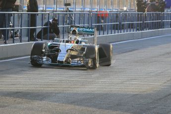 World © Octane Photographic Ltd. Mercedes AMG Petronas F1 W06 Hybrid – Lewis Hamilton. Monday 2nd  February 2015, Formula 1 Winter testing, Jerez de la Frontera, Spain. Digital Ref : 1182CB1D1600