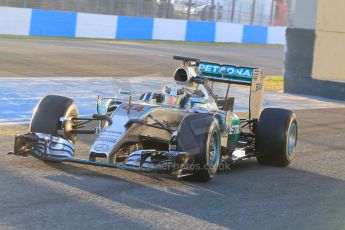 World © Octane Photographic Ltd. Mercedes AMG Petronas F1 W06 Hybrid – Lewis Hamilton. Monday 2nd  February 2015, Formula 1 Winter testing, Jerez de la Frontera, Spain. Digital Ref : 1182CB1D1633
