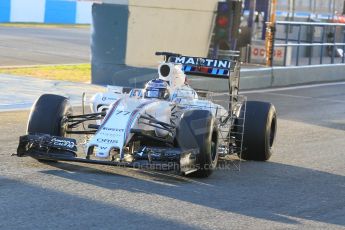 World © Octane Photographic Ltd. Williams Martini Racing FW37 – Valtteri Bottas. Monday 2nd February 2015, Formula 1 Winter testing, Jerez de la Frontera, Spain. Digital Ref: 1182CB1D1678