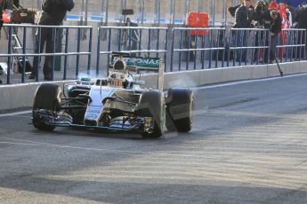 World © Octane Photographic Ltd. Mercedes AMG Petronas F1 W06 Hybrid – Lewis Hamilton. Monday 2nd  February 2015, Formula 1 Winter testing, Jerez de la Frontera, Spain. Digital Ref : 1182CB1D1701
