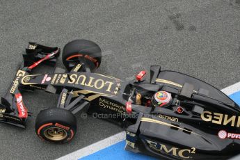 World © Octane Photographic Ltd. Lotus F1 Team E23 Hybrid – Pastor Maldonado. Monday 2nd  February 2015, Formula 1 Winter testing, Jerez de la Frontera, Spain. Digital Ref: 1182CB1D1798