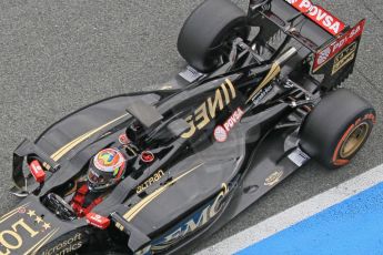 World © Octane Photographic Ltd. Lotus F1 Team E23 Hybrid – Pastor Maldonado. Monday 2nd February 2015, Formula 1 Winter testing, Jerez de la Frontera, Spain. Digital Ref: 1182CB1D1840