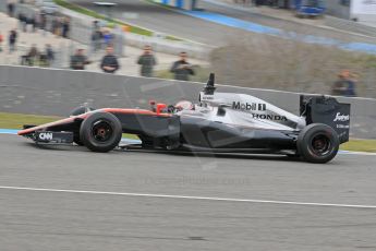 World © Octane Photographic Ltd. McLaren Honda MP4/30 - Jenson Button. Monday 2nd February 2015, Formula 1 Winter testing, Jerez de la Frontera, Spain.Digital Ref: 1182CB1D1929