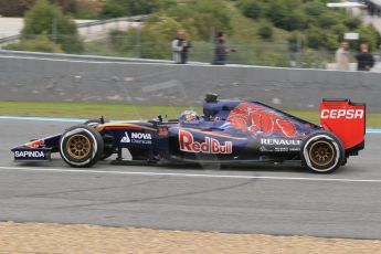 World © Octane Photographic Ltd. Scuderia Toro Rosso STR10 – Max Verstappen. Monday 2nd February 2015, Formula 1 Winter testing, Jerez de la Frontera, Spain. Digital Ref: 1182CB1D1950