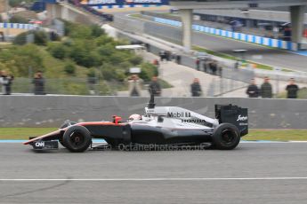 World © Octane Photographic Ltd. McLaren Honda MP4/30 - Jenson Button. Monday 2nd February 2015, Formula 1 Winter testing, Jerez de la Frontera, Spain.Digital Ref: 1182CB1D1961