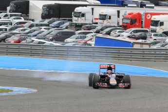 World © Octane Photographic Ltd. Scuderia Toro Rosso STR10 – Max Verstappen. Monday 2nd February 2015, Formula 1 Winter testing, Jerez de la Frontera, Spain. Digital Ref: 1182CB1D1989