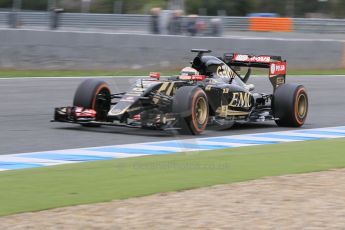 World © Octane Photographic Ltd. Lotus F1 Team E23 Hybrid – Pastor Maldonado. Monday 2nd February 2015, Formula 1 Winter testing, Jerez de la Frontera, Spain. Digital Ref: 1182CB1D2039