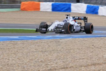 World © Octane Photographic Ltd. Williams Martini Racing FW37 – Valtteri Bottas. Monday 2nd February 2015, Formula 1 Winter testing, Jerez de la Frontera, Spain. Digital Ref: 1182CB1D2091