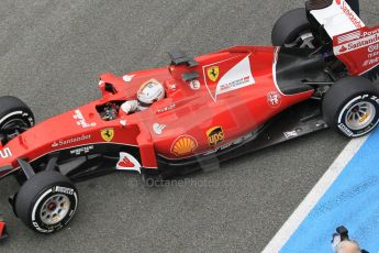 World © Octane Photographic Ltd. Scuderia Ferrari SF-15T – Sebastian Vettel. Monday 2nd  February 2015, Formula 1 Winter testing, Jerez de la Frontera, Spain. Digital Ref: 1182CB1D2175