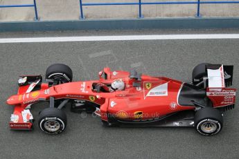 World © Octane Photographic Ltd. Scuderia Ferrari SF-15T – Sebastian Vettel. Monday 2nd  February 2015, Formula 1 Winter testing, Jerez de la Frontera, Spain. Digital Ref: 1182CB1D2181