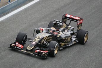 World © Octane Photographic Ltd. Lotus F1 Team E23 Hybrid – Pastor Maldonado. Monday 2nd February 2015, Formula 1 Winter testing, Jerez de la Frontera, Spain. Digital Ref: 1182CB1D2193