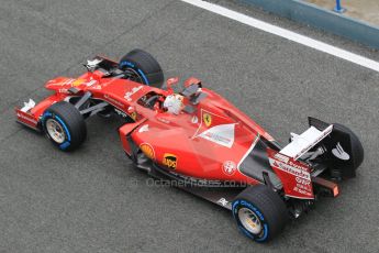 World © Octane Photographic Ltd. Scuderia Ferrari SF-15T – Sebastian Vettel. Monday 2nd February 2015, Formula 1 Winter testing, Jerez de la Frontera, Spain. Digital Ref: 1182CB1D2377