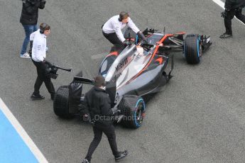 World © Octane Photographic Ltd. McLaren Honda MP4/30 - Jenson Button. Monday 2nd  February 2015, Formula 1 Winter testing, Jerez de la Frontera, Spain.Digital Ref: 1182CB1D2409