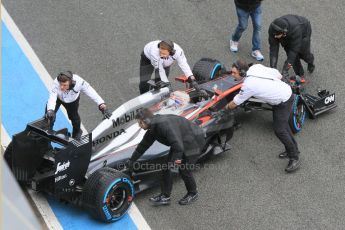 World © Octane Photographic Ltd. McLaren Honda MP4/30 - Jenson Button. Monday 2nd February 2015, Formula 1 Winter testing, Jerez de la Frontera, Spain.Digital Ref: 1182CB1D2424