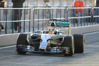 World © Octane Photographic Ltd. Mercedes AMG Petronas F1 W06 Hybrid – Lewis Hamilton. Monday 2nd February 2015, Formula 1 Winter testing, Jerez de la Frontera, Spain. Digital Ref : 1182CB7D9586