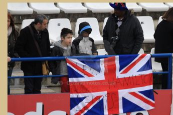 World © Octane Photographic Ltd. Lewis Hamilton fans. Monday 2nd February 2015, Formula 1 Winter testing, Jerez de la Frontera, Spain. Digital Ref : 1182CB7D9594