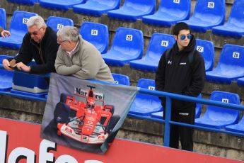 World © Octane Photographic Ltd. Ferrari fans. Monday 2nd February 2015, Formula 1 Winter testing, Jerez de la Frontera, Spain. Digital Ref : 1182CB7D9601
