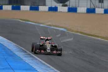 World © Octane Photographic Ltd. Lotus F1 Team E23 Hybrid – Pastor Maldonado. Monday 2nd February 2015, Formula 1 Winter testing, Jerez de la Frontera, Spain. Digital Ref: 1182LB1D2043