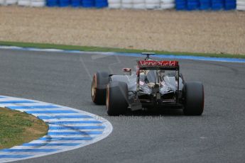 World © Octane Photographic Ltd. Lotus F1 Team E23 Hybrid – Pastor Maldonado. Monday 2nd February 2015, Formula 1 Winter testing, Jerez de la Frontera, Spain. Digital Ref: 1182LB1D2052