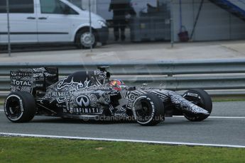 World © Octane Photographic Ltd. Infiniti Red Bull Racing RB11 – Daniil Kvyat running without wings on nose. Monday 2nd February 2015, Formula 1 Winter testing, Jerez de la Frontera, Spain. Digital Ref : 1182LB1D2090
