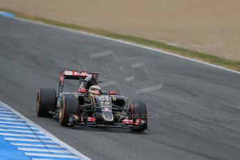 World © Octane Photographic Ltd. Lotus F1 Team E23 Hybrid – Pastor Maldonado. Monday 2nd February 2015, Formula 1 Winter testing, Jerez de la Frontera, Spain. Digital Ref: 1182LB1D2106