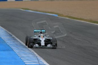 World © Octane Photographic Ltd. Mercedes AMG Petronas F1 W06 Hybrid – Lewis Hamilton. Monday 2nd February 2015, Formula 1 Winter testing, Jerez de la Frontera, Spain. Digital Ref : 1182LB1D2114