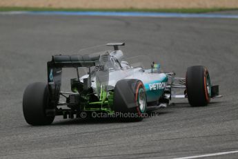 World © Octane Photographic Ltd. Mercedes AMG Petronas F1 W06 Hybrid – Lewis Hamilton. Monday 2nd February 2015, Formula 1 Winter testing, Jerez de la Frontera, Spain. Digital Ref : 1182LB1D2118