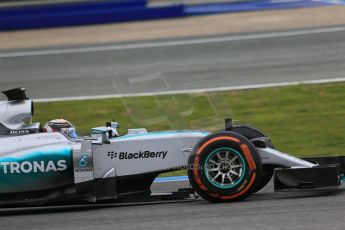 World © Octane Photographic Ltd. Mercedes AMG Petronas F1 W06 Hybrid – Lewis Hamilton. Monday 2nd  February 2015, Formula 1 Winter testing, Jerez de la Frontera, Spain. Digital Ref : 1182LB1D2130