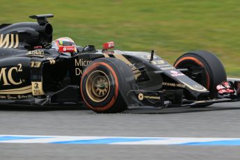 World © Octane Photographic Ltd. Lotus F1 Team E23 Hybrid – Pastor Maldonado. Monday 2nd February 2015, Formula 1 Winter testing, Jerez de la Frontera, Spain. Digital Ref: 1182LB1D2144