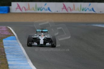 World © Octane Photographic Ltd. Mercedes AMG Petronas F1 W06 Hybrid – Lewis Hamilton. Monday 2nd February 2015, Formula 1 Winter testing, Jerez de la Frontera, Spain. Digital Ref : 1182LB1D2227