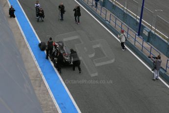 World © Octane Photographic Ltd. Lotus F1 Team E23 Hybrid – Pastor Maldonado. Monday 2nd February 2015, Formula 1 Winter testing, Jerez de la Frontera, Spain. Digital Ref: 1182LB1D2359