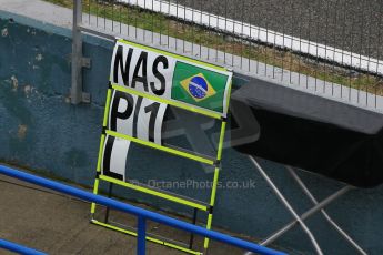 World © Octane Photographic Ltd. Sauber F1 Team – Felipe Nasr's pit board. Tuesday 3rd February 2015, Formula 1 Winter testing, Jerez de la Frontera, Spain. Digital Ref : 1183CB1D2980