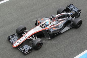World © Octane Photographic Ltd. McLaren Honda MP4/30 – Fernando Alonso. Tuesday 3rd February 2015, Formula 1 Winter testing, Jerez de la Frontera, Spain. Digital Ref: 1183CB1D3056
