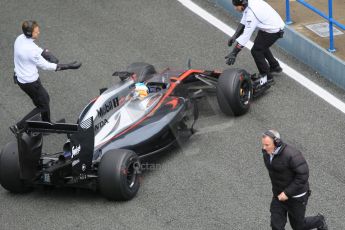 World © Octane Photographic Ltd. McLaren Honda MP4/30 – Fernando Alonso. Tuesday 3rd February 2015, Formula 1 Winter testing, Jerez de la Frontera, Spain. Digital Ref: 1183CB1D3060