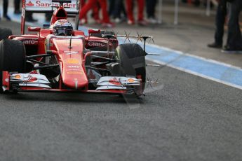 World © Octane Photographic Ltd. Scuderia Ferrari SF-15T – Kimi Raikkonen. Tuesday 3rd February 2015, Formula 1 Winter testing, Jerez de la Frontera, Spain. Digital Ref: 1183LB1D2397
