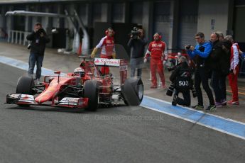 World © Octane Photographic Ltd. Scuderia Ferrari SF-15T – Kimi Raikkonen. Tuesday 3rd February 2015, Formula 1 Winter testing, Jerez de la Frontera, Spain. Digital Ref: 1183LB1D2572